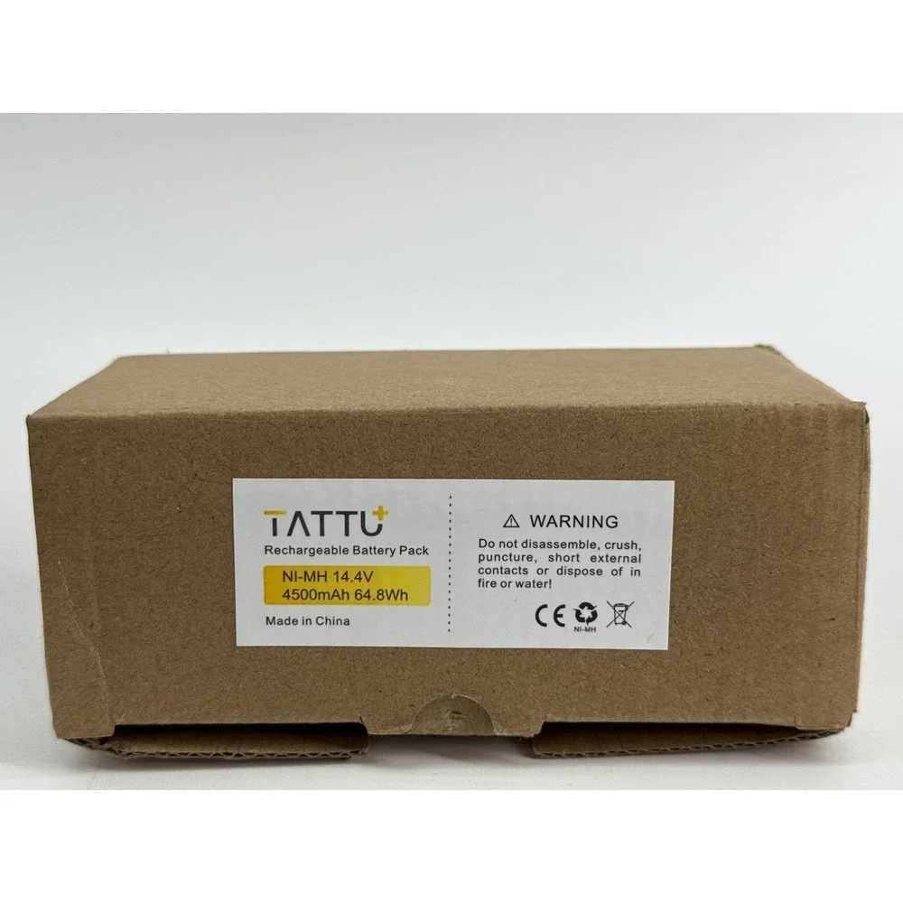 TATTU NiMH 4V 5Ah 4500mAh XLife Rechargeable Battery Pack Black